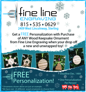 Fine Line Engraving - Toys for Tots - Blue