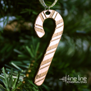 Candy Cane - Gold - Fine Line Logo