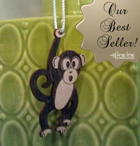 Dark Monkey - Cropped - Our Best Seller - Fine Line Logo