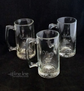 Three Mugs - Fine Line Logo