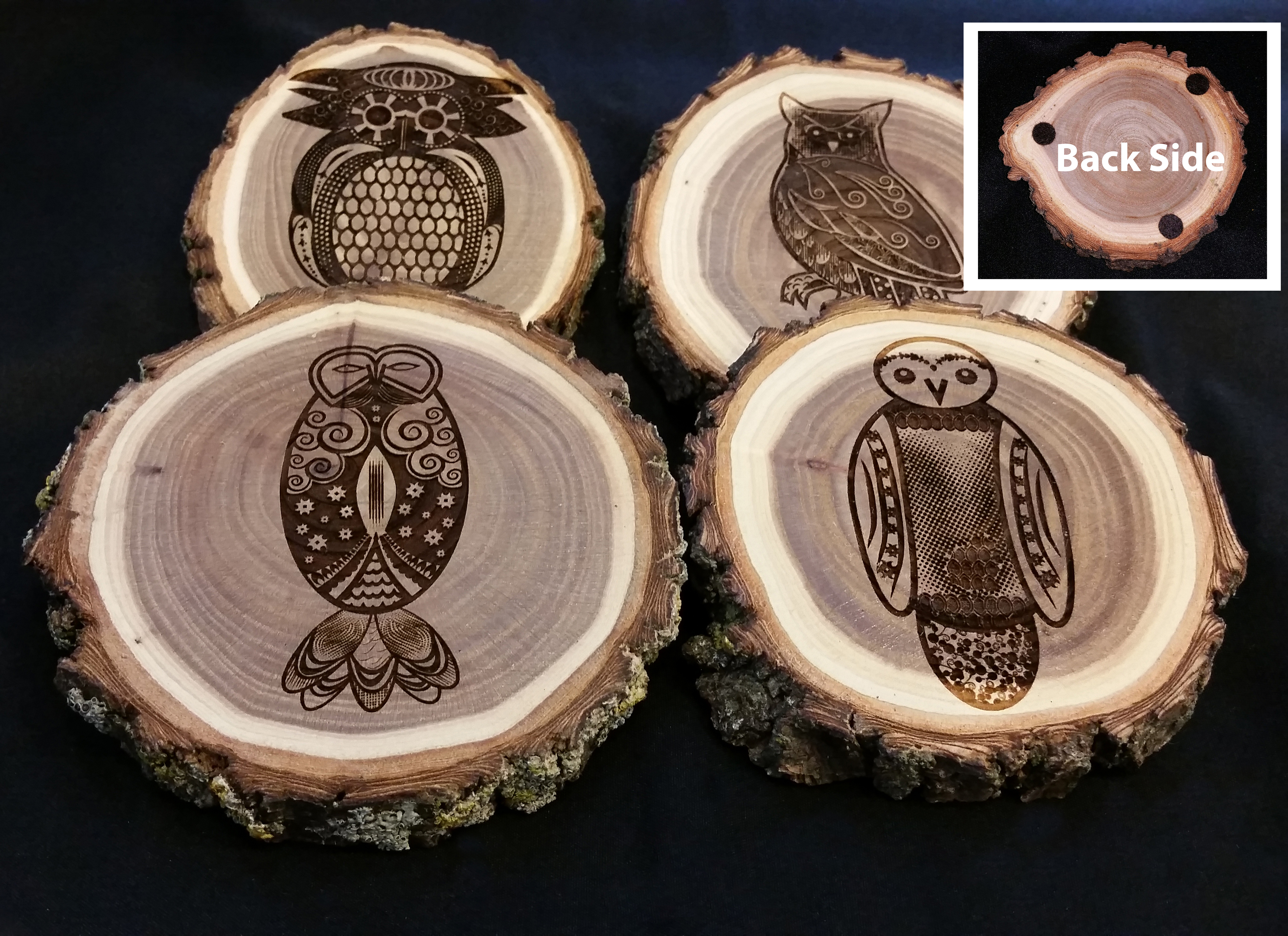 Set of 4 with back side